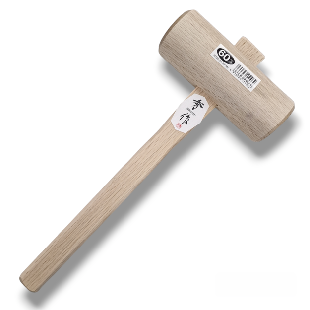 Picture of Japanese Shusaku Wooden Mallet 60mm White Oak