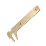 Picture of 100mm 4" Solid Brass Vernier Caliper Scale Measuring Gauge Ruler