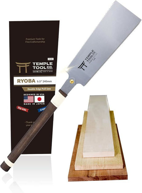 Picture of Temple Tool Co. Japanese Pull Saw Ryoba - 240mm